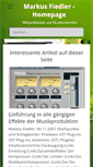 Mobile Screenshot of markus-fiedler.de