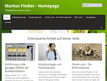 Tablet Screenshot of markus-fiedler.de